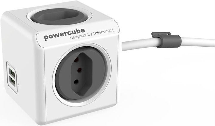 Actual product image Allocacoc PowerCube Extended USB S+ (4 x, Type 13, USB-A, 1.50 m)