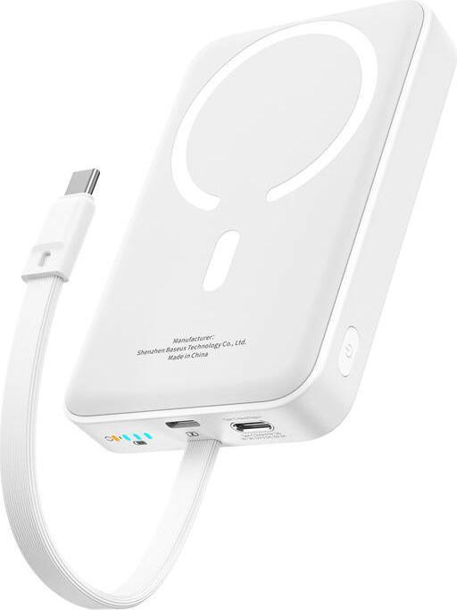 Produktbild Baseus Mini 10000mAh 30W Magnetic Powerbank (white) Bayern Edition (10000 mAh, 30 W, 38.50 Wh)