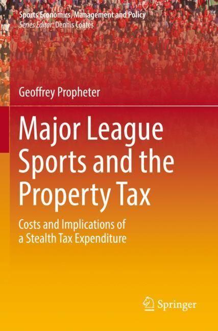 Produktbild Major League Sports and the Property Tax (Englisch, Geoffrey Propheter, 2023)