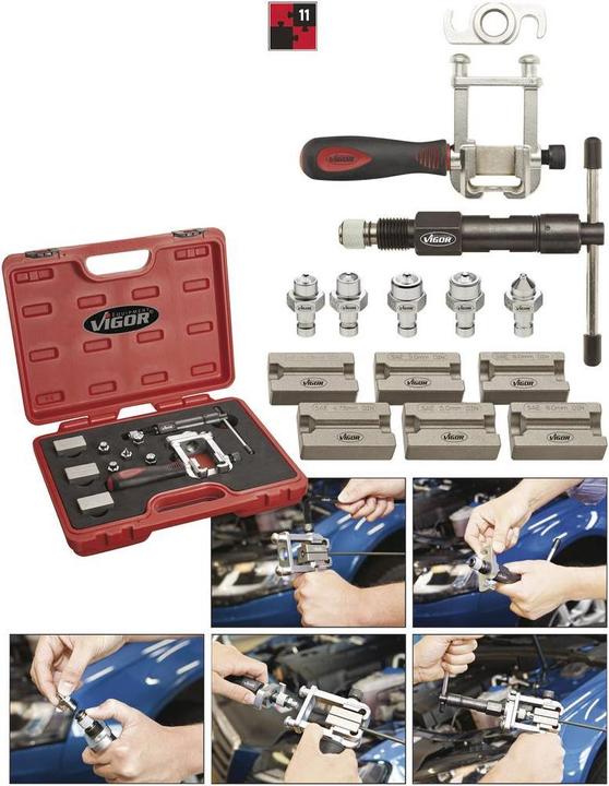 Immagine prodotto Vigor Set di utensili per svasatura ∙ V1728 ∙ 0 ∙ Numero di utensili: 13
