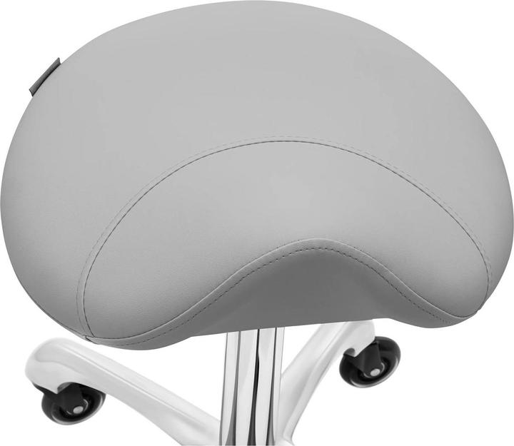 Produktbild Physa Sattelhocker YORK DARK GRAY ergonomischer Rollhocker höhenverstellbar