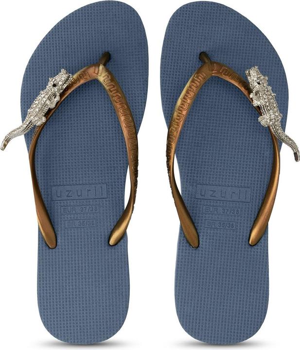 Actual product image Uzurii Silver Crocodile Switch - Marineblau (37)