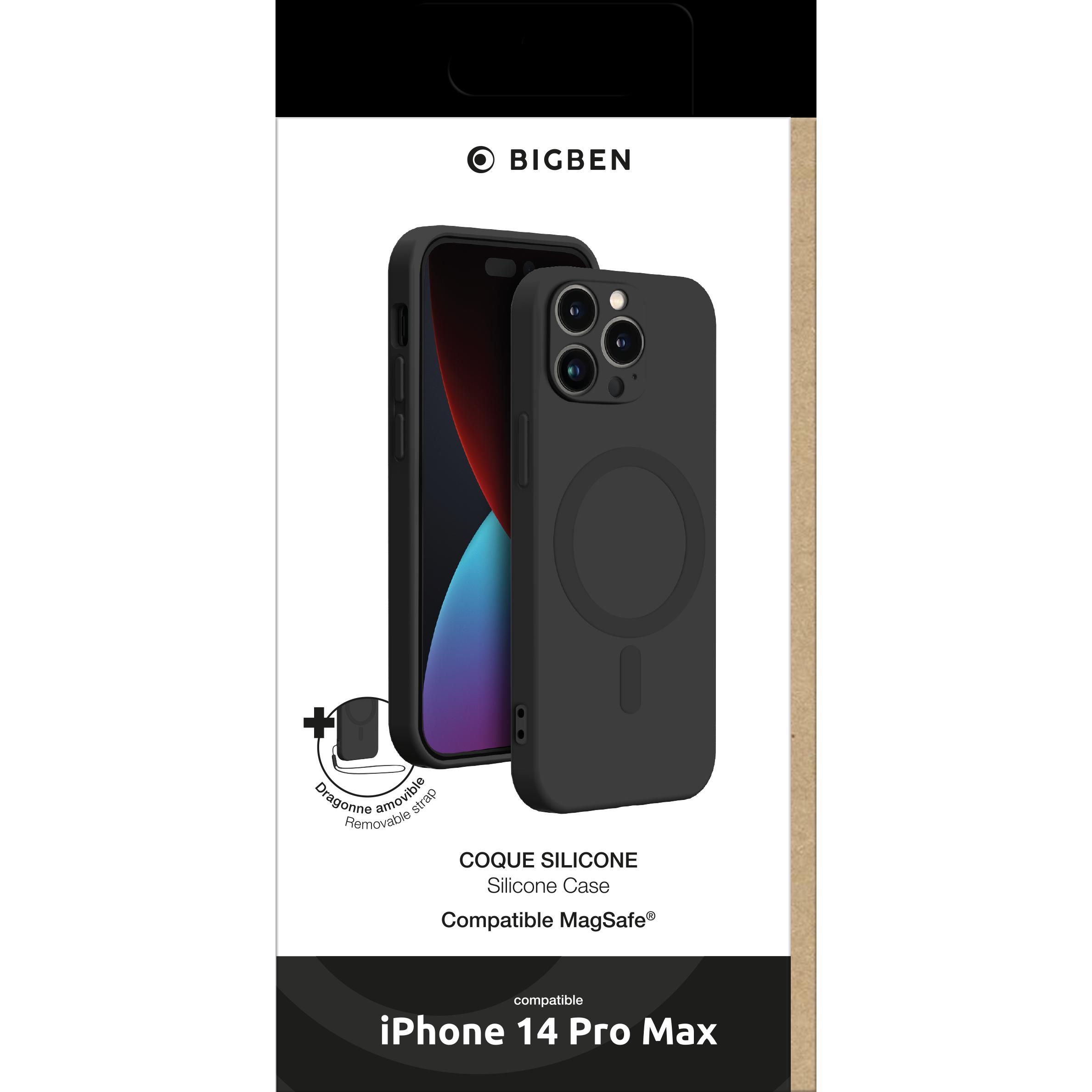Thumbnail - Bigben Silicone MagSafe (Apple iPhone 14 Pro Max), Smartphone Hülle, Schwarz