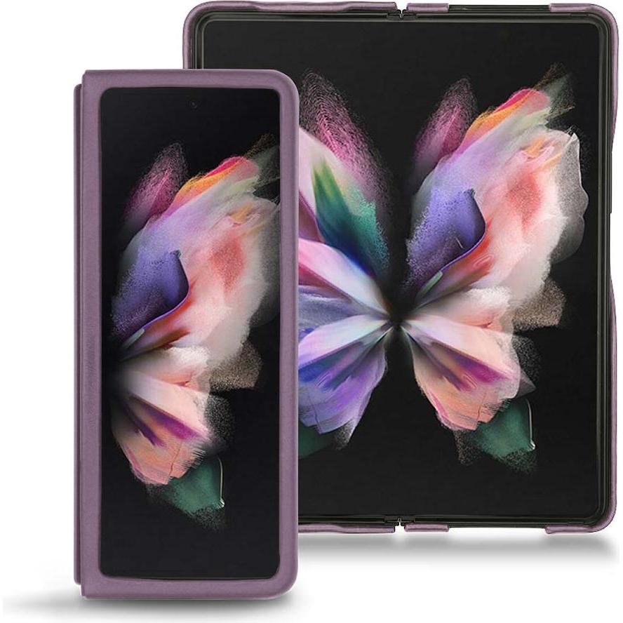 Noreve Lederschutzhülle (Samsung Galaxy Z Fold3), Smartphone Hülle, Violett