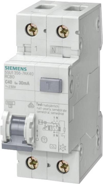 Siemens Ground fault circuit interrupter 1 pole 13 A
