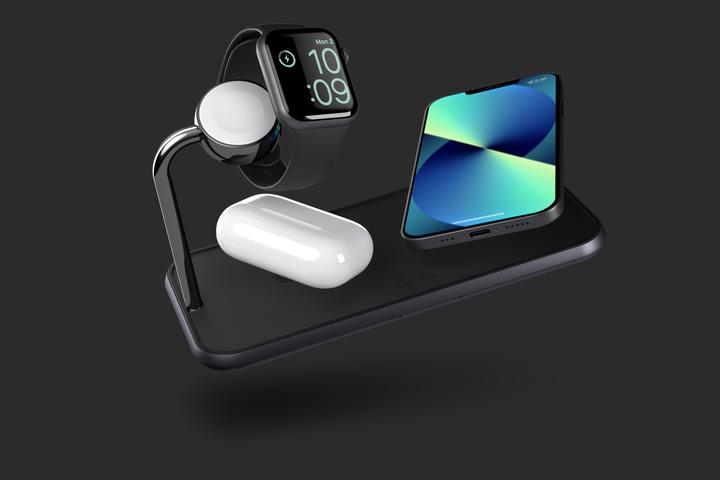 Immagine prodotto Zens Alluminio Dual Wireless Charger + orologio (20 W)