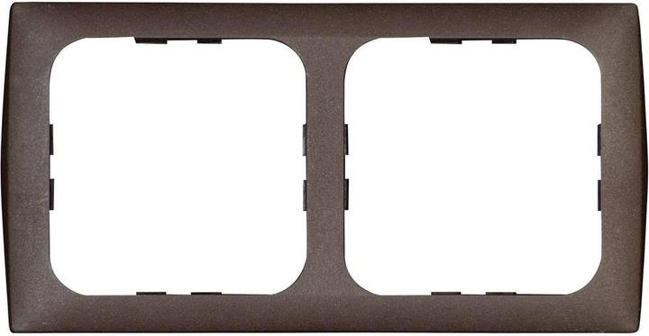 Inprojal Elektrosysteme me 2gang frame brown 102568