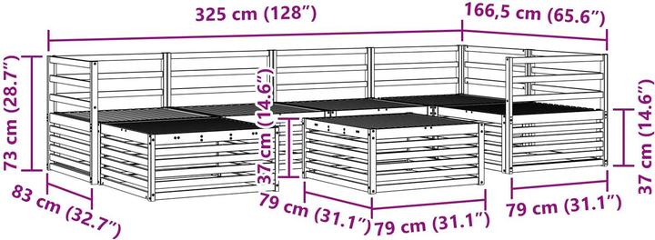 Produktbild vidaXL Outdoor-Sofa