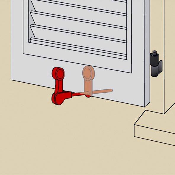 Actual product image Torbel Venetian blind retainer, adjustable