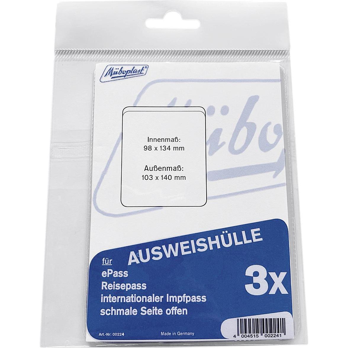 10x Müboplast, Mappe, Ausweishülle 103x140mm 3erPack (3 x)
