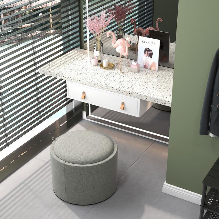 Produktbild Homcom Polsterhocker mit Stauraum