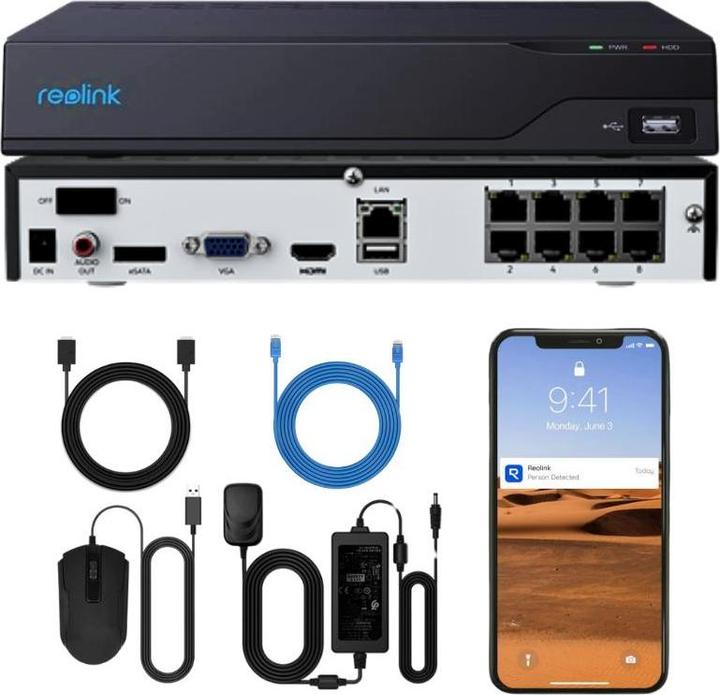 Produktbild Reolink NVS8 (NHD) (Netzwerk Videorecorder (NVR))