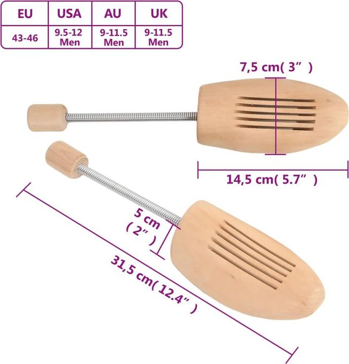 Produktbild vidaXL Schuhspanner (45, 2x)