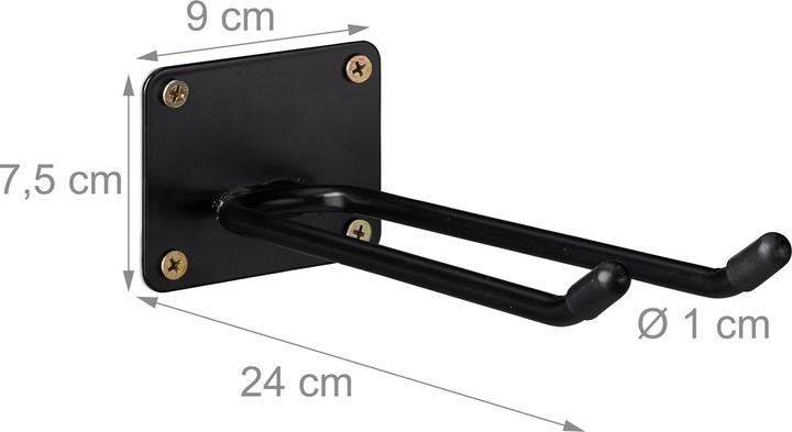 Relaxdays 4x Wandhaken