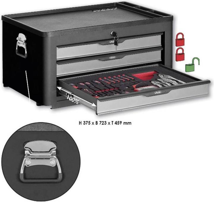 Produktbild Vigor V1902 1000 Aufsatzkoffer Abmes (1x)