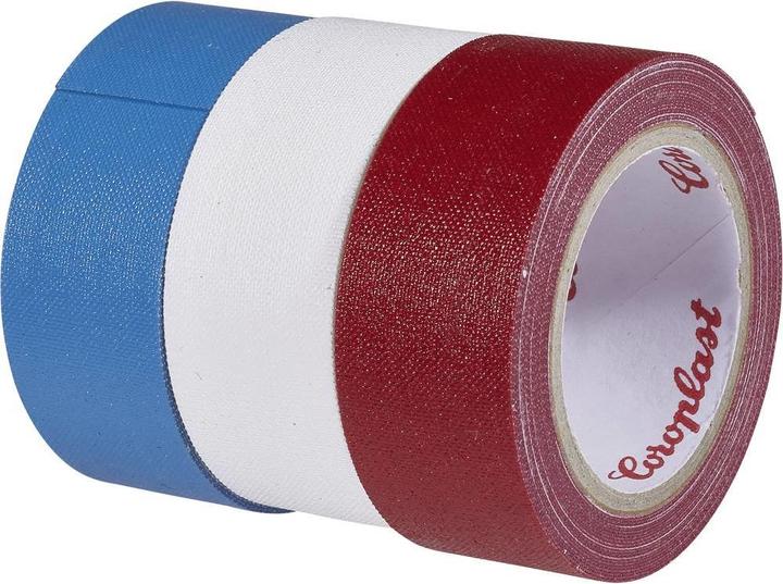 Coroplast Fabric Tape Blue, Red, White (19 mm)