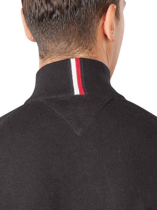 Immagine prodotto Tommy Hilfiger Pima CTN Cashmere Pullover Zip Mock Black (S)