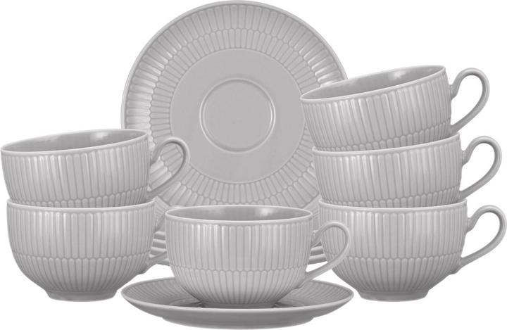 Actual product image Seltmann Amina Milchkaffeetassen mit Untertassen (350 ml, 6 x)