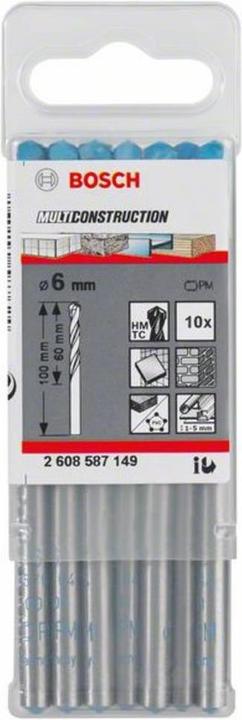 Actual product image Bosch Professional Zubehör Carbide multi-purpose drill 10 (7.2 mm)