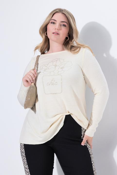 Produktbild Miamoda Pullover, A-Linie, Glitzersteinchen, Langarm (46)