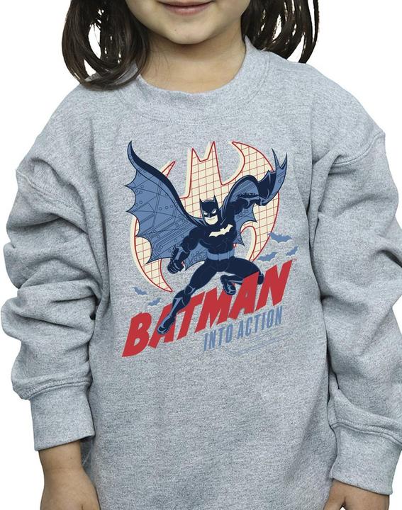 Produktbild Batman Into Action Sweatshirt Mädchen (140, 146)