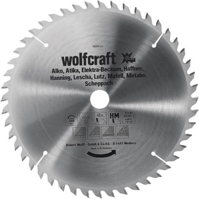 Image du produit wolfcraft wolfcraft 1 Tisch-Kreissägebl. HM, 42 Zähne ø250mm