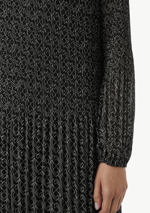 Produktbild Comma Kleid Plissiertes Chiffon-Kleid mit V-Ausschnitt (38)