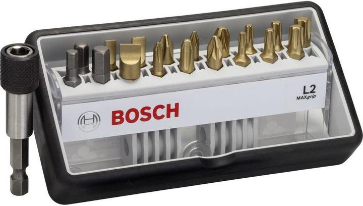Produktbild Bosch Professional Zubehör Bit-Set 19teilig Accessories R (S0.6x4.5-S1.0x5.5, S1.2x8.0, HEX6 + QC UH, HEX5, HEX4, PH2, T15, T10, T30, PH1, PZ2, SL 0.8 x 5.5, T20, PH3, T25, PZ3, T40, PZ1)