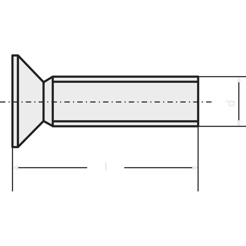 Toolcraft, Schrauben, Senkschrauben M3 20 mm Kreuzsc (100 Schrauben pro Stück)