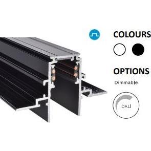 Powergear, Accessori per illuminazione, 48V EINBAUSCHIENE, Schwarz, 2 meter