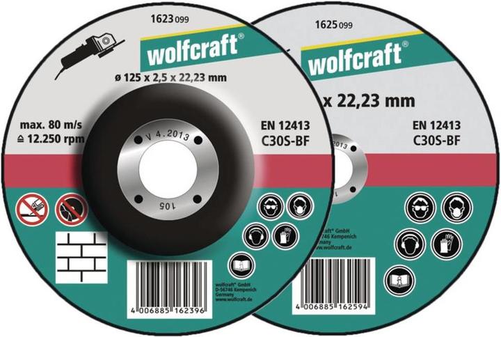 Produktbild wolfcraft 5 Trennscheiben Stein ø115x2,5x22,2mm