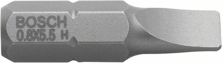 Actual product image Bosch Professional Zubehör Screwdriver bit extra-hard S 0.6 x 4.5, 25 mm, pack of 3 (0,6 x 4,5)