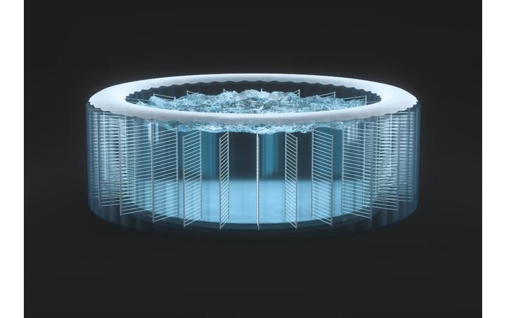 Image du produit Intex 4-PERSON GLOW DELUXE ROUND BUBBLE SPA SET 28494SZ (4 Personnes)