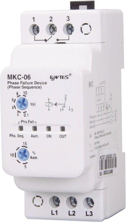 Actual product image Entes Monitoring relay