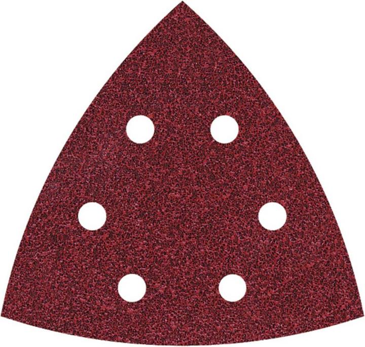 wolfcraft 5 Adhesive sanding sheets Aluminium oxide K40 Delta 105mm (40)