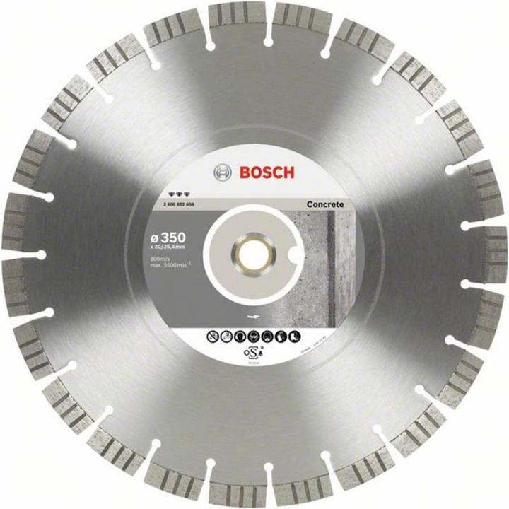 Bosch Professional Zubehör PRO Concrete diamond cutting disc, 450 x 25.4 mm