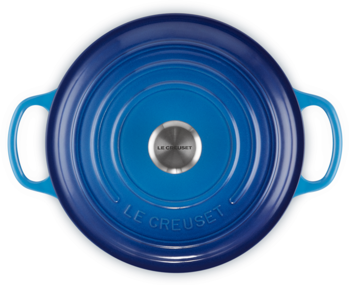Produktbild Le Creuset Azure (22 cm, Bräter + Schmortopf, Gusseisen, Emaille)