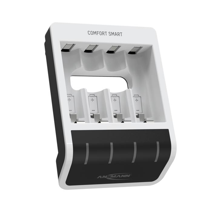 Immagine prodotto Ansmann Caricabatterie Comfort Smart (1 pz., AAA, AA, 800.80 mAh, Batteria + Caricabatterie)