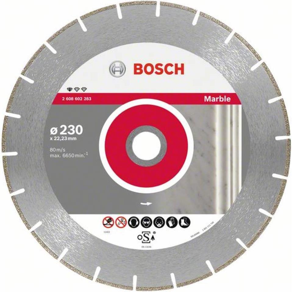 Bosch Professional Zubehör, Sägeblatt, Diamanttrennscheibe Standard for Marble, 230 x 22,23 x 2,8 x 3 mm