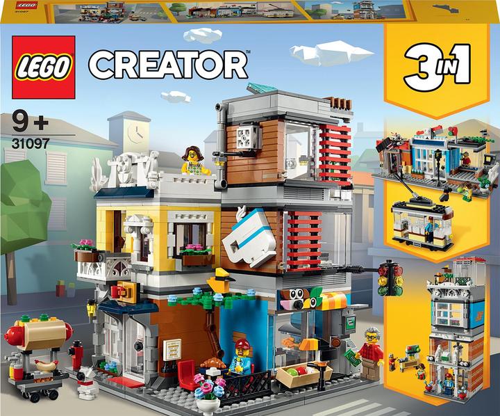 Produktbild LEGO Stadthaus mit Zoohandlung Café (31097, LEGO Creator 3-in-1)
