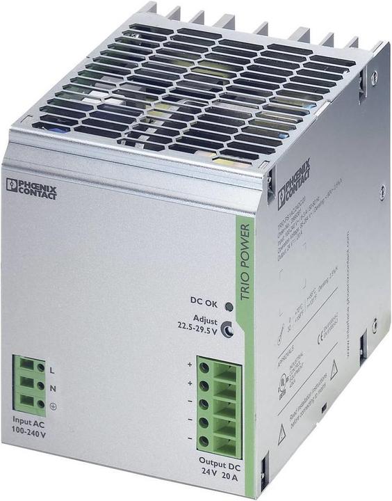 Image du produit Phoenix Contact Bloc d'alimentation sur profilé chapeau (DIN-Rail