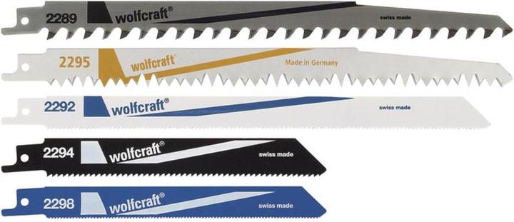 Produktbild wolfcraft 1 Säbelsägeblätter-Set 5-tlg.