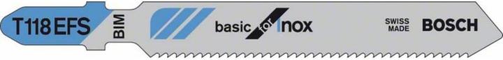 Actual product image Bosch Professional Zubehör PRO Stainless Steel T118EFS Jigsaw blade, 83 mm, 5 pcs.