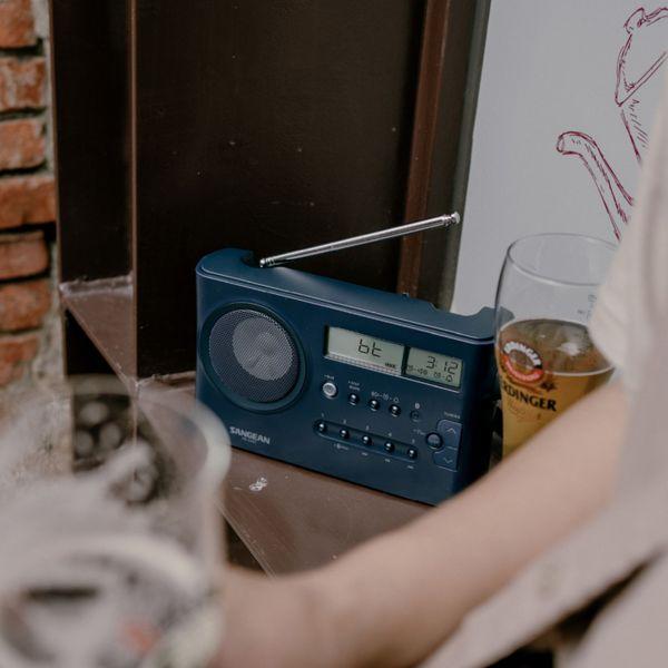 Actual product image Sangean PR-DA BT Table Radio, Dark Blue (FM, MW, LW, KW, Bluetooth)