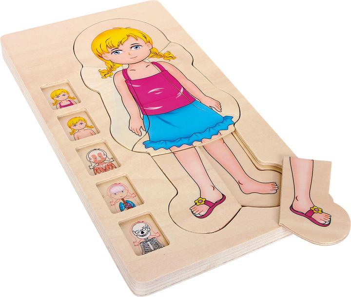 Actual product image small foot Anatomy girls (German)