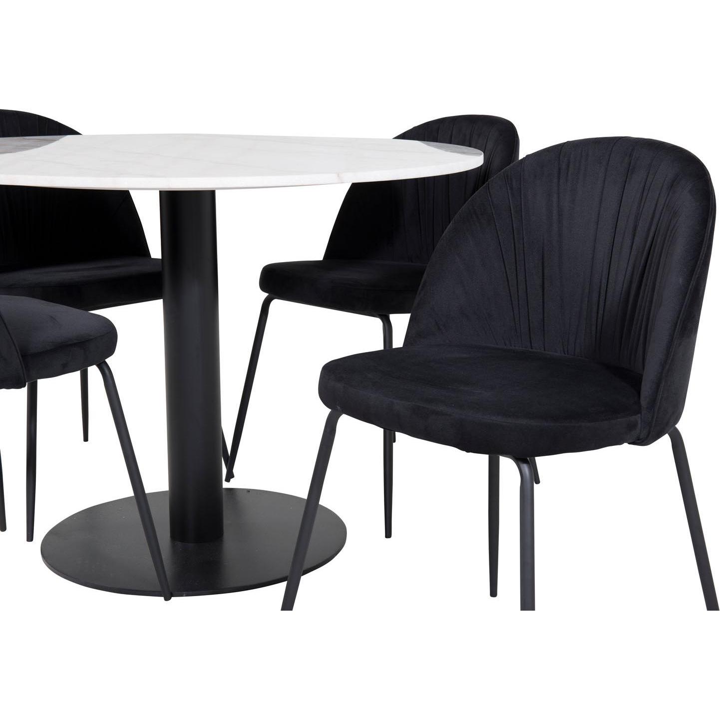 Thumbnail - Ebuy24, Esstisch, Essgruppe Estelle 80 (5-teilig) (106 x 106 x 75 cm)