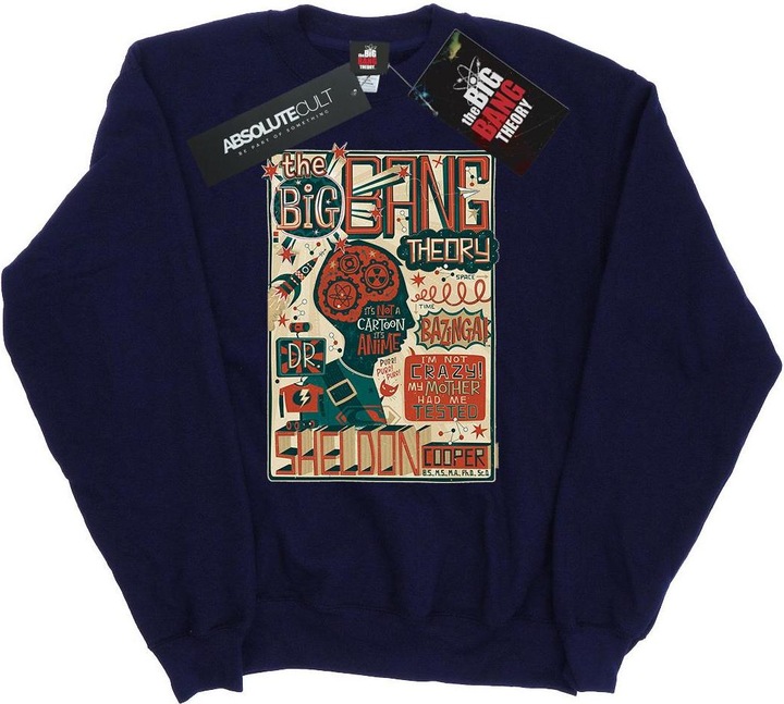Immagine prodotto Big Bang Theory Felpa in cotone con poster infografico (XL)