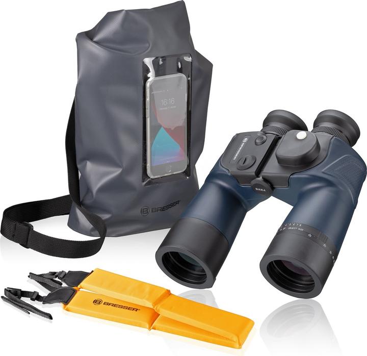 Produktbild Bresser Fernglas - Binosail 7x50 - Incl Kompas - Geeignet für Wassersportarten (7x, 50 mm)