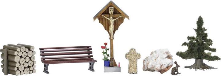 Produktbild Busch 1148 H0 Wegkreuz mit Zubehör