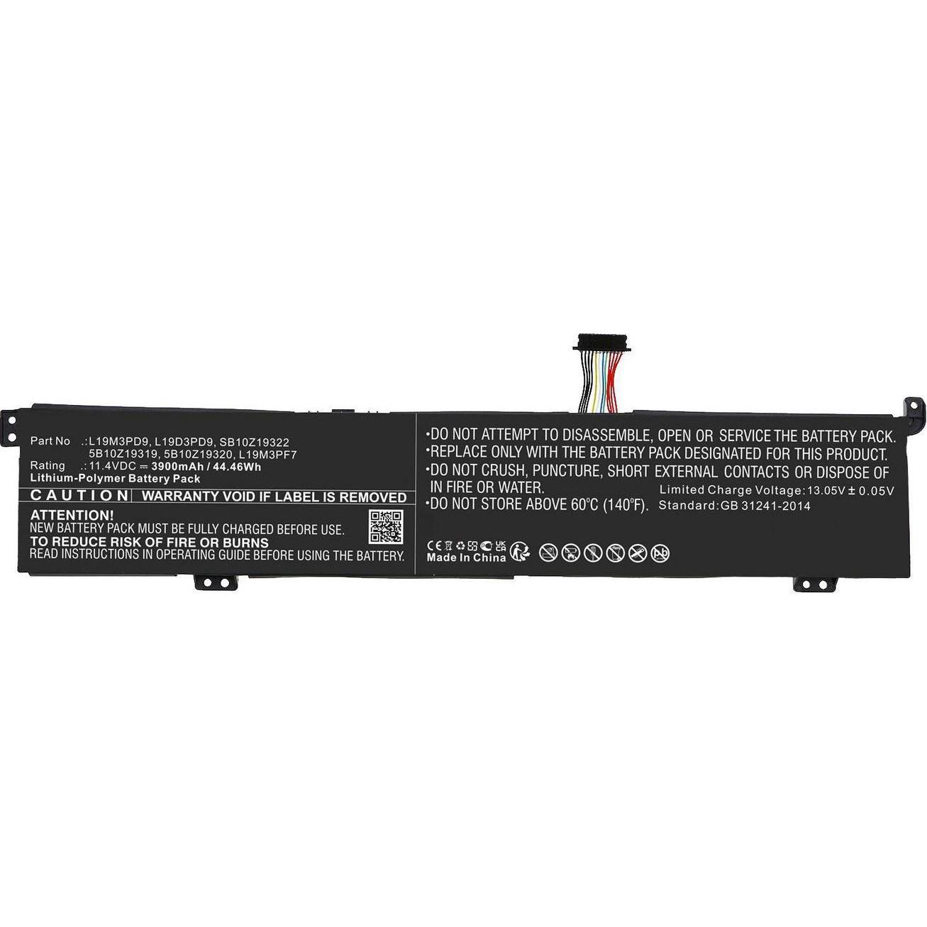 CoreParts Laptop Battery for Lenovo (4100 mAh), Notebook Akku, Schwarz
